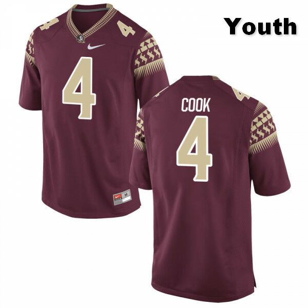 Youth NCAA Nike Florida State Seminoles #4 Dalvin Cook College Red Stitched Authentic Football Jersey WBC5469BM